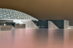 Fine art photography - A fine art photograph of the Louvre Abu Dhabi Museum from Andrew's conceptual photography series "Inverted UAE". Framed limited edition prints of this photo are available up to 96 inches in width