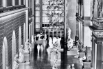 A black and white limited edition gallery photograph of the interior of the Metropolitan Museum, from Andrew's fine art series Inverted.
