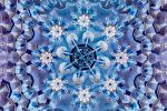 A chandelier and ornate Islamic style coffered ceiling from the Qasr al Watan in Abu Dhabi. From the conceptual fine art photography series Inverted by photographer Andrew Prokos