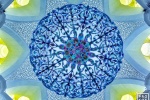 A pendant chandelier from the interior of the Sheikh Zayed Grand Mosque in Abu Dhabi from Andrew's conceptual photography series Inverted