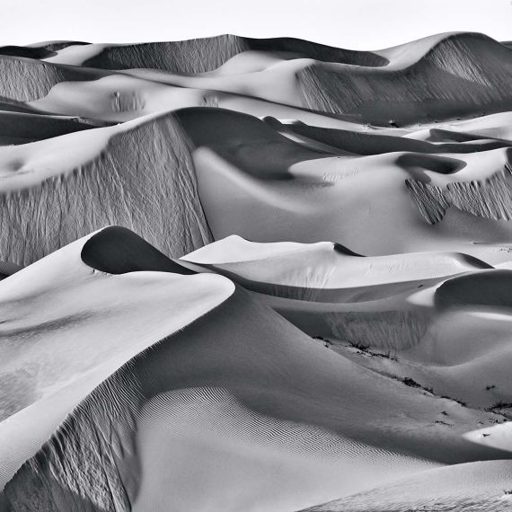 Dunescape #4 - Liwa Desert, Abu Dhabi. Black and white photography by Andrew Prokos