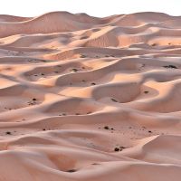 A high-resolution landscape of the dunes of Liwa Desert, Abu Dhabi, United Arab Emirates. Large-format black and white prints of this photo are available up to 90 inches in width.