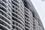 A close-up architectural photo of the contemporary facade of The Walbrook building in London, United Kingdom by architect Foster + Partners. High-definition fine art prints of this photo are available up to 72 inches in width.