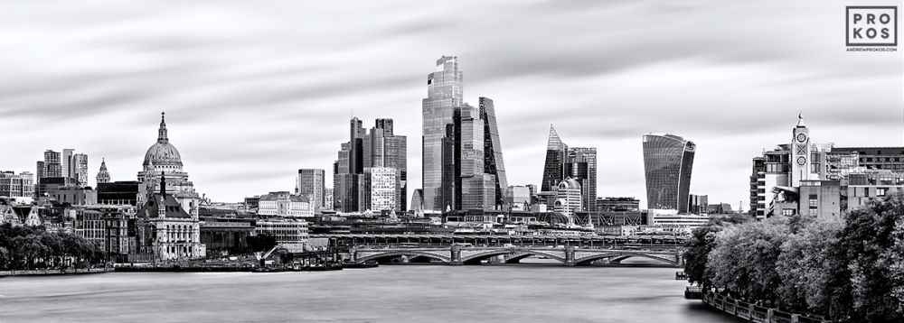 St. Paul’s and the City of London Panoramic Skyline