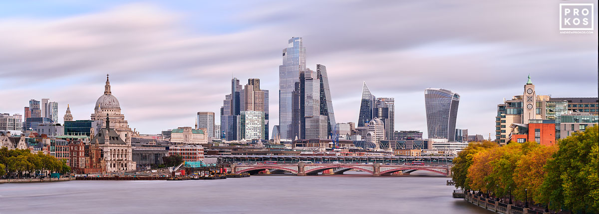 Panoramic View Of London Long Exposure Cityscape By Andrew Prokos