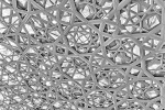 A high-definition black and white photo of the geometric patterns from the interior of the dome at the Louvre Museum in Abu Dhabi, United Arab Emirates. Large-format limited edition prints of this photo are available up to 80 inches in height and framed in contemporary styles