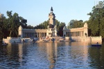 A view of the Estanque in Buen Retiro Park, Madrid, Spain. Framed fine art prints of this photo are available in various sizes.