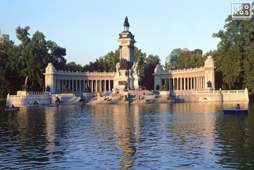 A view of the Estanque in Buen Retiro Park, Madrid, Spain. Framed fine art prints of this photo are available in various sizes.
