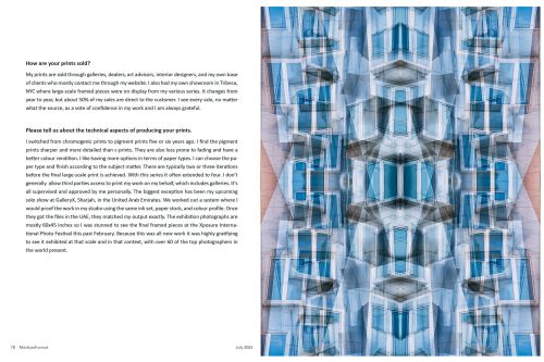 Interview with Photographer Andrew Prokos - Medium Format Magazine July 2022 Issue