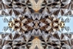 An abstract fine art photograph from Metropolis Abstracted, the award-winning series of architectural abstractions by photographer Andrew Prokos. Large-scale framed prints of this photo are available up to 80 inches in height. 