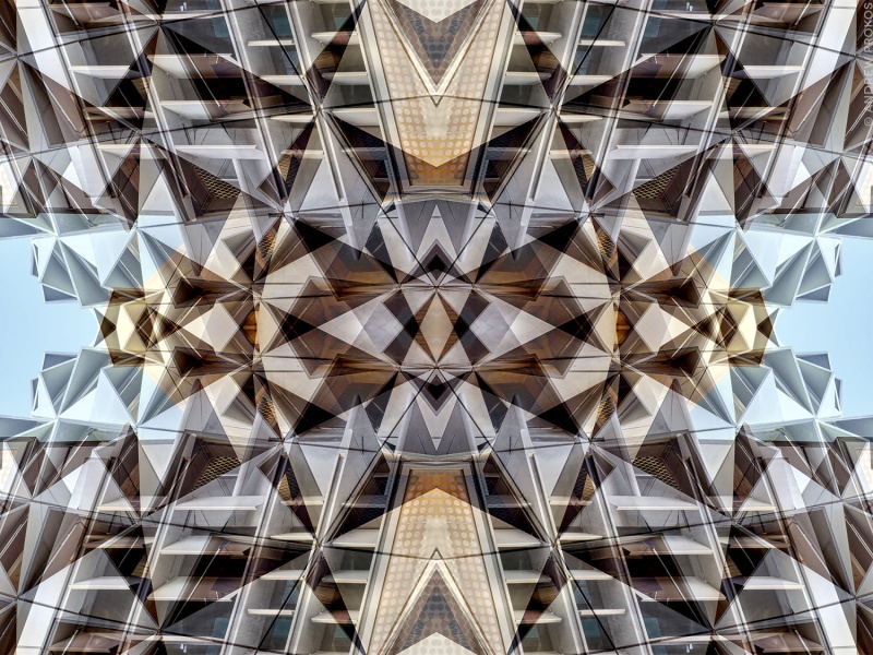 An abstract fine art photograph from Metropolis Abstracted, the award-winning series of architectural abstractions by photographer Andrew Prokos. Large-scale framed prints of this photo are available up to 80 inches in height. 