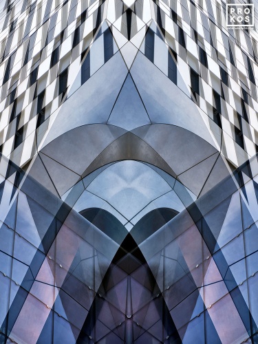 Abstract Photography - An architectural abstract photograph from the series Metropolis Abstracted, by photographer Andrew Prokos. Large-scale framed prints of this photo are available up to 80 inches in height