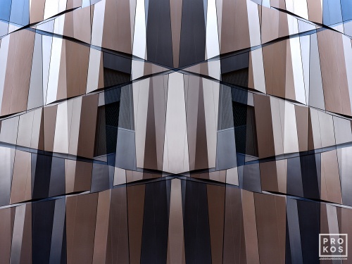 An abstract fine art photograph from Metropolis Abstracted, the award-winning series of architectural abstractions by photographer Andrew Prokos. Large-scale framed prints of this photo are available up to 80 inches in width.