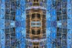 An architectural abstraction photograph from the series Metropolis Abstracted, by photographer Andrew Prokos. Large-scale framed prints of this photo are available up to 80 inches in height