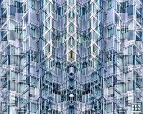 Abstract Photography - An architectural abstract photograph from the conceptual photography series Metropolis Abstracted by photographer Andrew Prokos. Large-scale framed prints of this photo are available up to 80 inches in height.