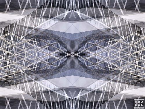 High-definition photograph from Metropolis Abstracted, the award-winning series of architectural abstractions by photographer Andrew Prokos. Large-scale framed prints of this photo are available up to 72 inches