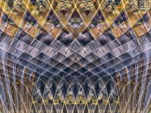 High-definition photograph from Metropolis Abstracted, the award-winning series of architectural abstractions by photographer Andrew Prokos. Large-scale framed prints of this photo are available up to 72 inches