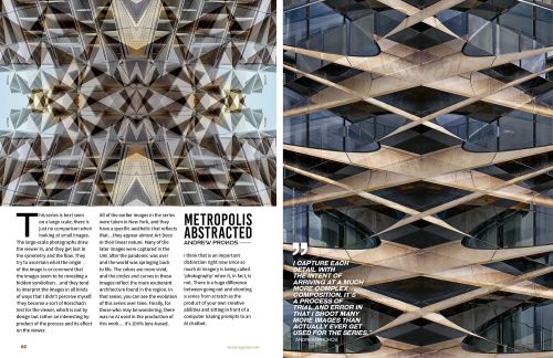 Metropolis Abstracted series by photographer Andrew Prokos published in Lens Magazine - October 2023