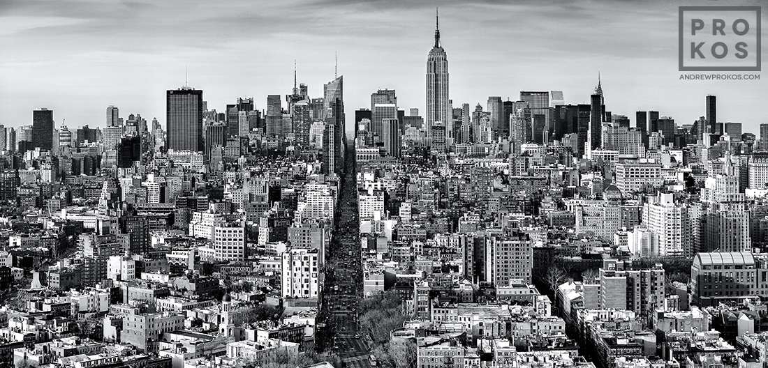 Buy Fine Art Photo Print Black and White New York City Skyline