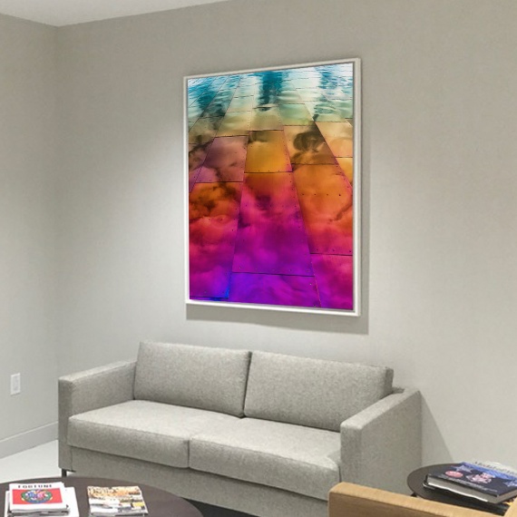 Gehry's Children #9 - 48"x36" Framed Print at Morgan Stanley A 48"x36" framed print of Gehry's Children #9 in a Morgan Stanley corporate office in New Jersey.