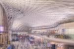 A multiple-exposure view of the interior of King's Cross Station in London, UK from Andrew's photography series "Multiplicity". Composed of multiple exposures of the scene layered to form a larger impressionistic image. Limited edition fine art prints available up to 80 inches.
