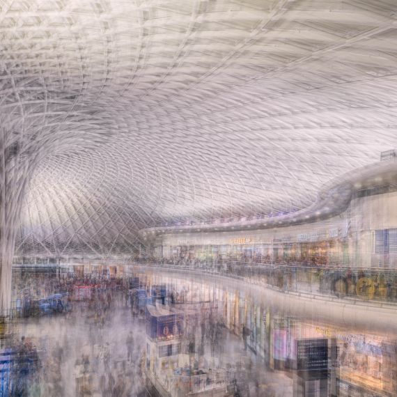 King's Cross Station, London - Multiple-Exposure Photography by Andrew Prokos