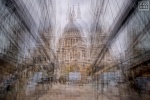 A multiple-exposure view of St. Paul's Cathedral reflected in a mirrored passageway, London, UK. Composed of multiple exposures of the scene layered to form a larger impressionistic image. Limited edition fine art prints available up to 72 inches.