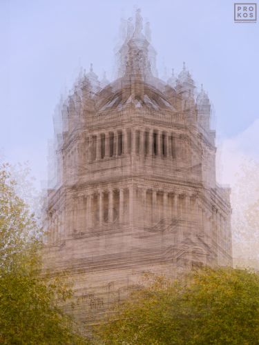 A multiple-exposure view of the Victoria and Albert Museum's iconic crowned turret in London, UK from Andrew's photography series "Multiplicity". Limited edition fine art prints of this photo are available up to 80 inches in width and framed in various wood, metal, and acrylic styles.