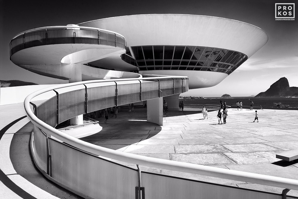 Niteroi Contemporary Art Museum I - Black & White Photograph - PROKOS