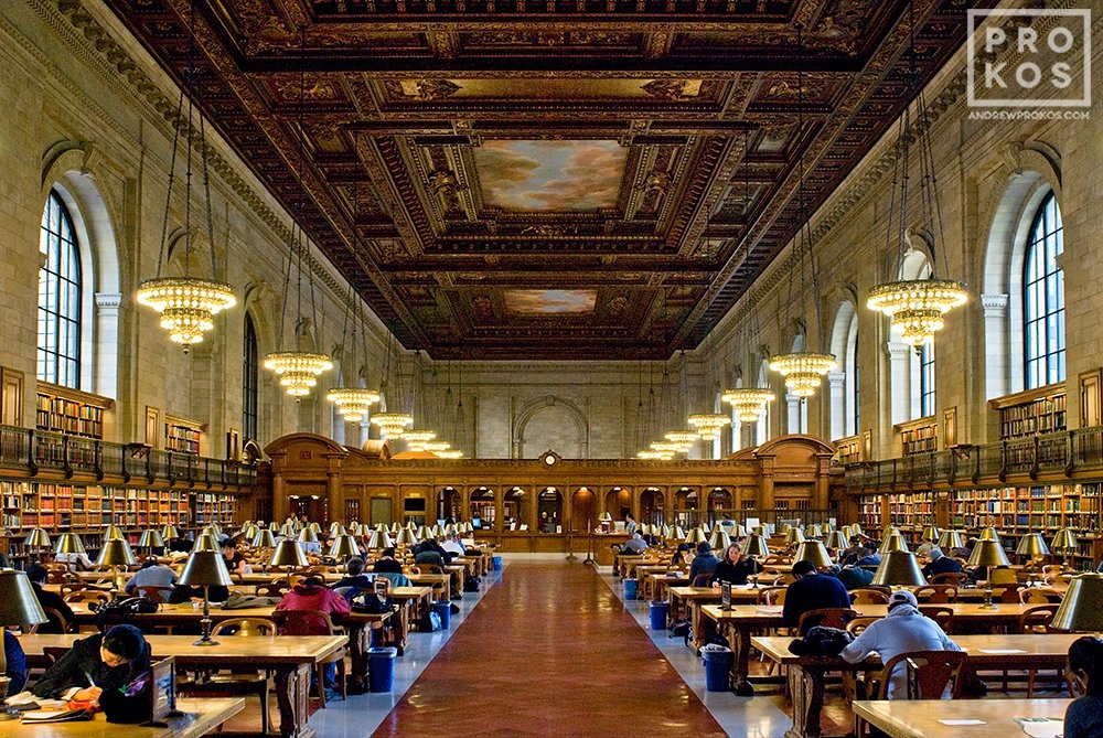 New York Public Library Interior Architectural Photo by Andrew Prokos
