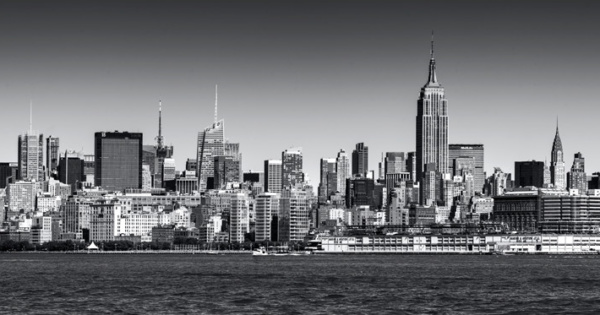 Panoramic Skyline of New York City and Hudson River - Fine Art Photo