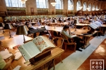 A view of the interior of the New York Public Library's Rose Main Reading Room