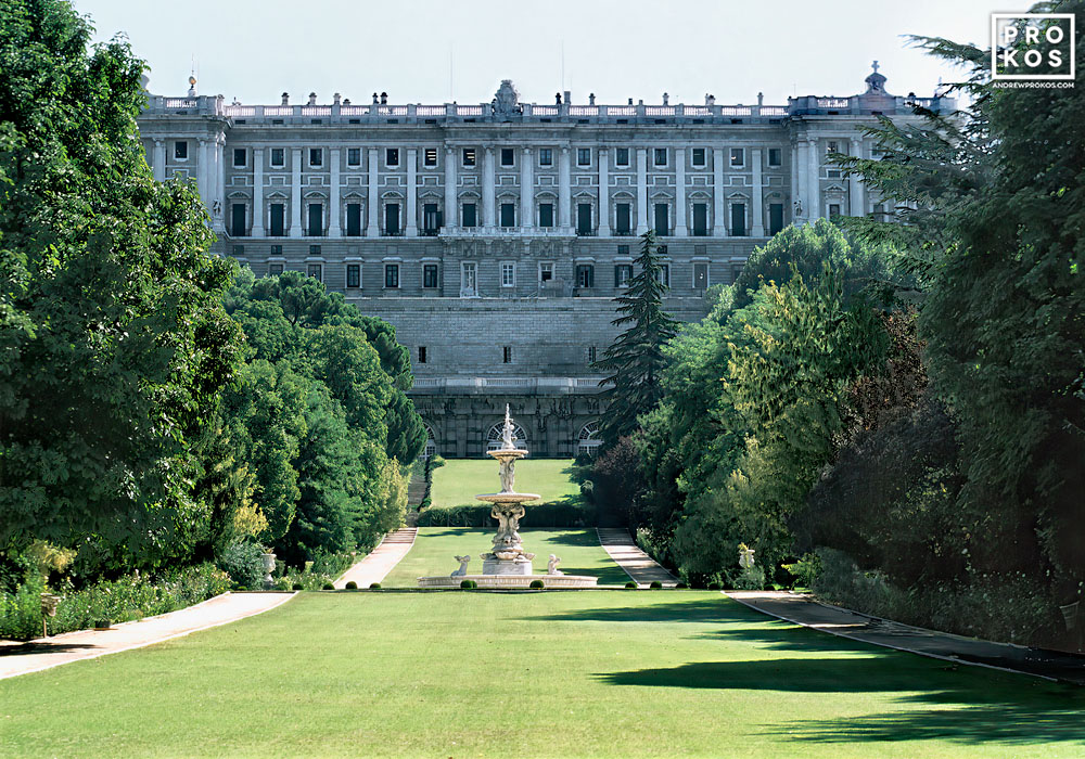 View of Palacio Real from Campo del Moro Madrid Photography PROKOS