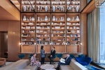 An interior view of the library at Penn 1 tower, New York City. Photographed by architectural photographer Andrew Prokos for Vornado Realty Trust. Andrew is available for commercial, advertising and architectural photo shoots worldwide