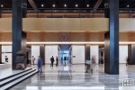 An interior view of the main lobby at Penn 1 tower, New York City. The interior architect is A+I (architecture Plus Information). Photographed by architectural photographer Andrew Prokos for Vornado Realty Trust. Fine art prints of this photo are available in various sizes.