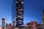 A view of Penn 1 tower, New York City, at night. Photographed by architectural photographer Andrew Prokos for Vornado Realty Trust. Andrew is available for commercial, advertising and architectural photo shoots worldwide.
