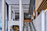 Interior of the ground floor lobby at Penn 2 tower, New York City. Photographed by architectural photographer Andrew Prokos for Vornado Realty Trust. Andrew is available for commercial, architectural, and advertising photo shoots worldwide.