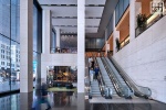 Interior of the ground floor lobby at Penn 2 tower, New York City. Photographed by architectural photographer Andrew Prokos for Vornado Realty Trust. Andrew is available for commercial, architectural, and advertising photo shoots worldwide.