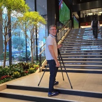Penn District Photography Commission - Photographer Andrew Prokos Shooting Architectural Interiors at Penn 1, NYC