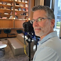 Penn District Photography Commission - Photographer Andrew Prokos Shooting the Library Architectural Interior at Penn 1, NYC