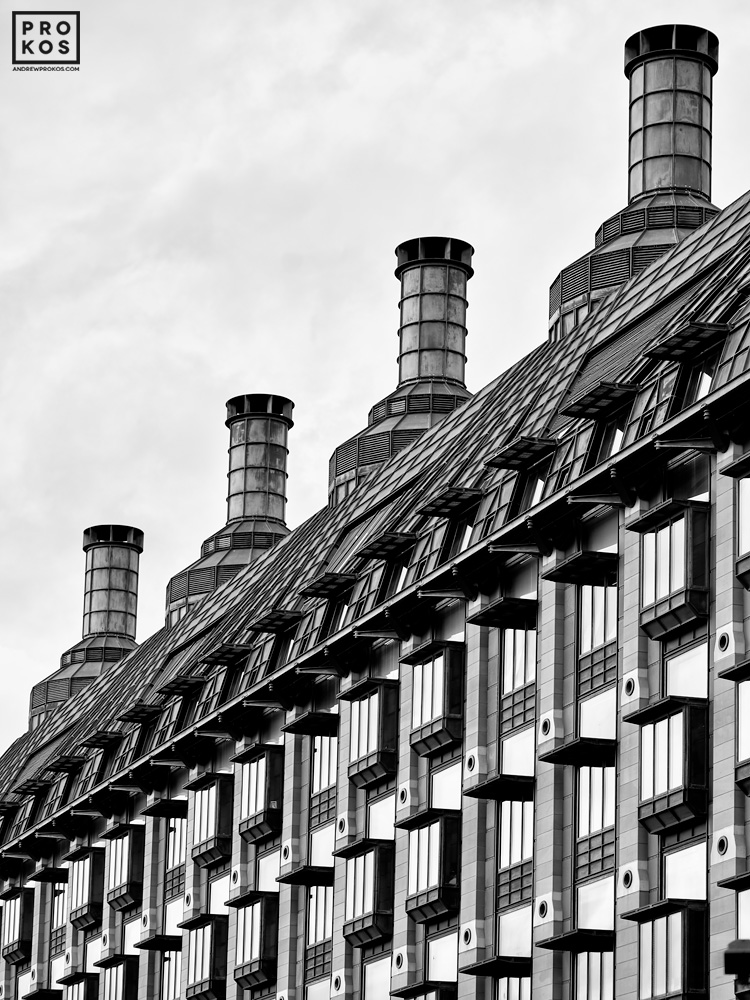 View of Big Ben, London - Black & White Photograph by Andrew Prokos