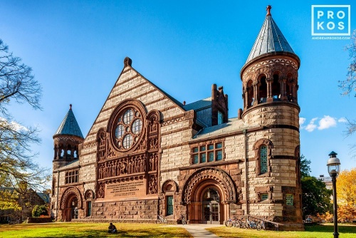 An architectural fine art photo of Alexander Hall, Princeton University in the Autumn, New Jersey