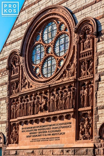 A fine art architectural photo of the the facade of Alexander Hall, Princeton University, New Jersey
