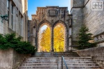 A fine art architectural photo of Rothschild Arch on the campus of Princeton University, New Jersey