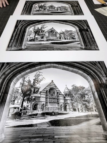 Blair Arch, Princeton University - Framed Black and White Print by Photographer Andrew Prokos