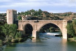 A view of the bridge of San Martin and the Tajo River in Toledo, Spain. Framed fine art prints of this photo are available in various sizes, please inquire. 