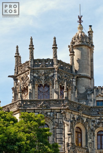 Exterior of the Quinta da Regaleira Palace, Sintra, Portugal