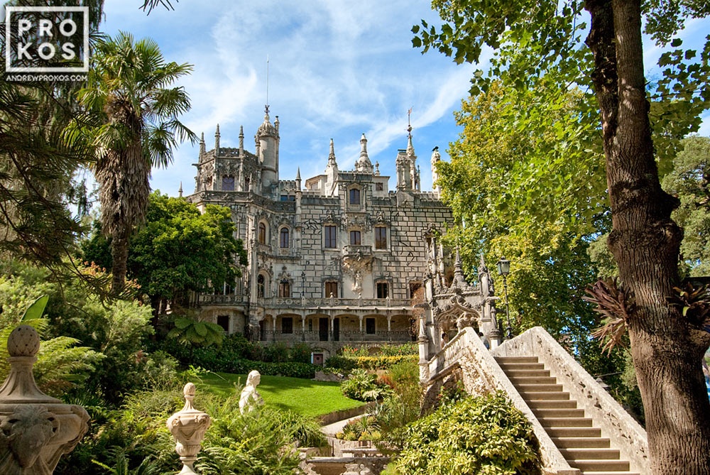 View of Quinta da Regaleira Palace Fine Art Photo PROKOS