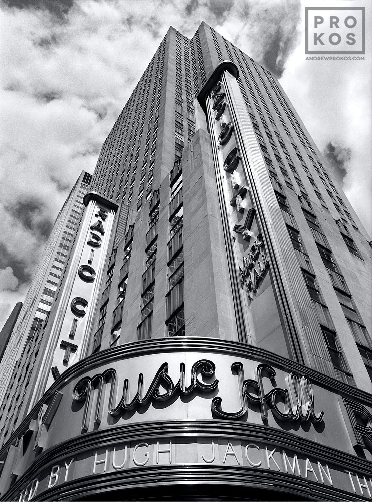 Radio City Music Hall Facade - Fine Art Photo - Andrew Prokos Photography