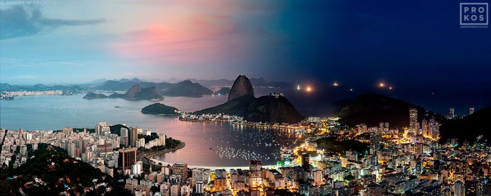 Night & Day – Botafogo Cityscape, Rio de Janeiro
